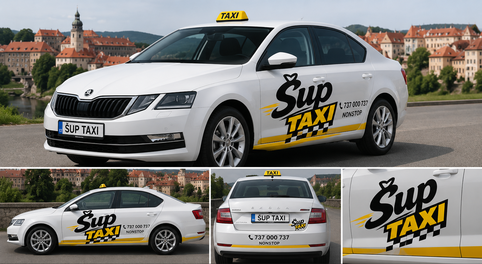 Auto Šup Taxi s polepem